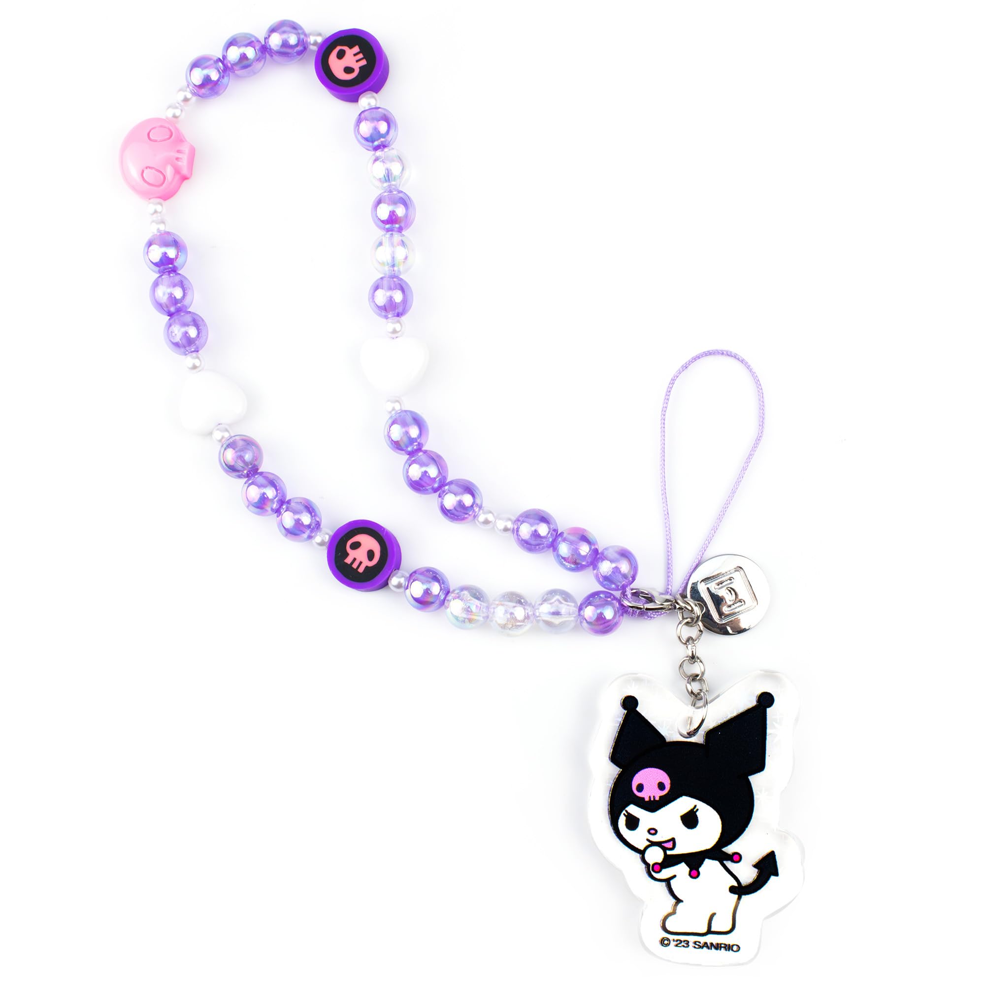 iFaceHello Kitty and Friends Beaded Wristlet Universal Phone Charm Strap - Cute Wrist Chain Lanyard Aesthetic Decor Strap for Cell Phone Camera Keys AirPods Keychains