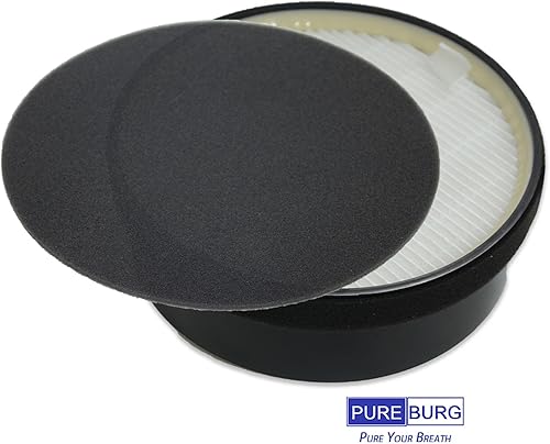 Miniatura 5 de PUREBURG Juego de filtros de repuesto compatibles con purificador de aire hOmeLabs HME020248N, paquete de 2 prefiltros de carbón activado H13 HEPA