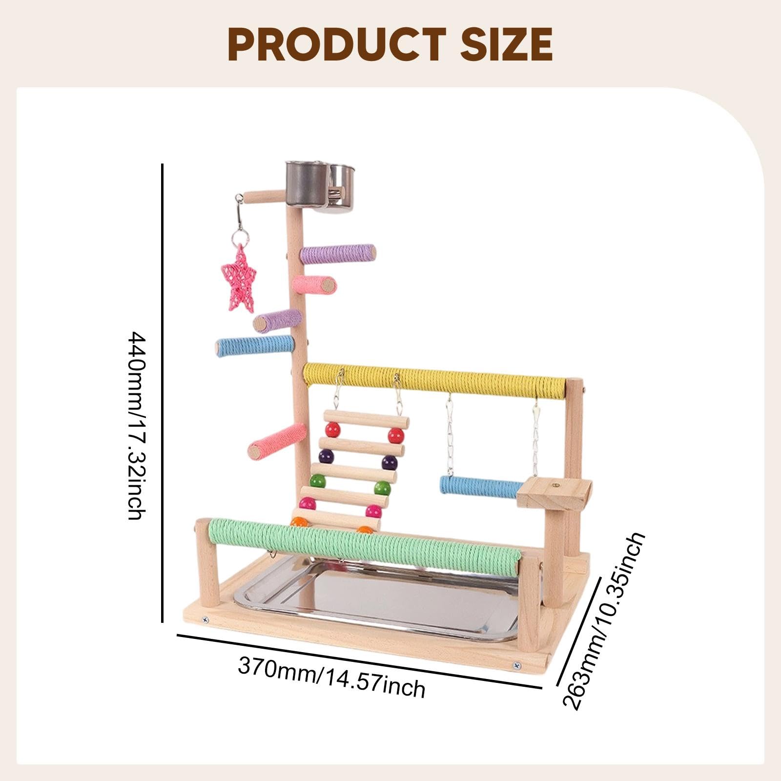 Parco Giochi per pappagalli, Supporto per Uccelli, recinto Portatile Multifunzione per Giocare con Uccelli, Supporto per pappagalli, parrocchetti,