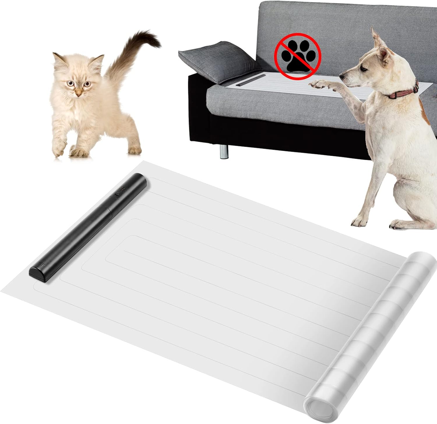 RANSANX Pet Shock Mat, 59”x17” Safe Shock Training Pads