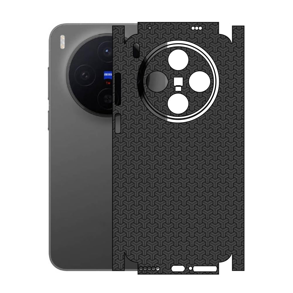 Compatible for Vivo X300 (5G) - Mobile Back Skin Sticker Wrap - Lamination - Rear Screen Guard Protector (Coverage - Back+Camera+Sides) Design No. (161)-image-15