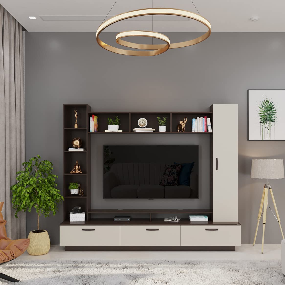 See full amazon price history chart for BLUEWUD Fenily Engineering Wood Floor Standing TV Entertainment Unit Set Top Box Stand/TV Cabinet with Shelves for Books & Décor Display Unit Bed Living Room Upto 60 Inches (Wenge & White) BLUEWUD Fenily Engineering Wood Floor Standing TV Entertainment Unit Set Top Box Stand/TV Cabinet with Shelves for Books & Décor Display Unit Bed Living Room Upto 60 Inches (Wenge & White) (B09XJ3Y86J) Amazon Price History, Amazon Price Tracker