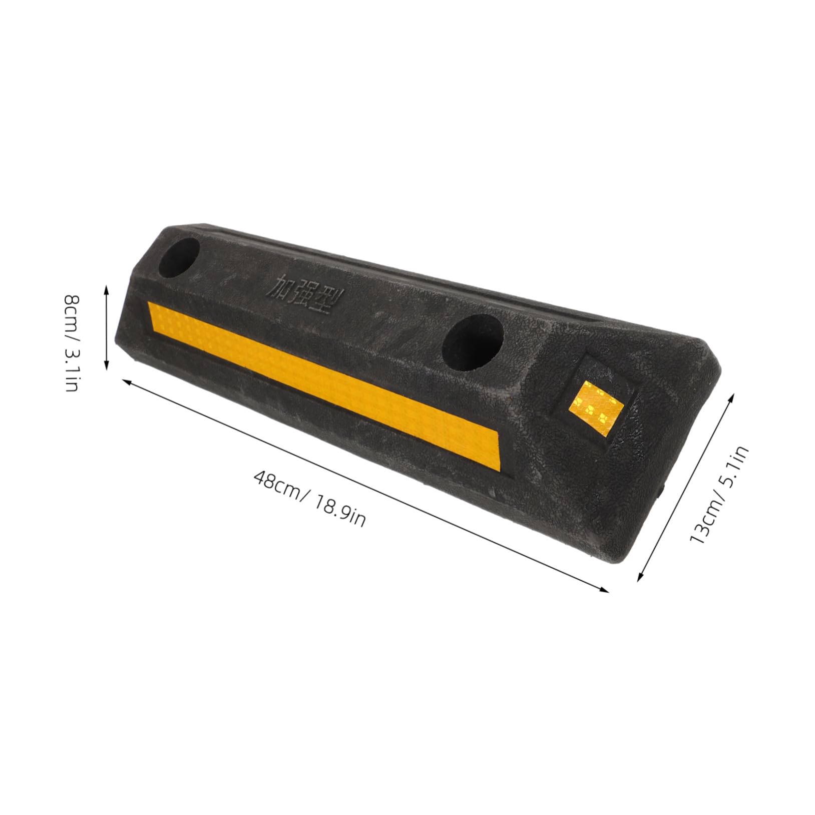 Healifty Tope de Rueda de Goma para Garaje Portátil Que Previene el Retroceso del Vehículo, Calzo Resistente para Ruedas y Estacionamiento Seguro