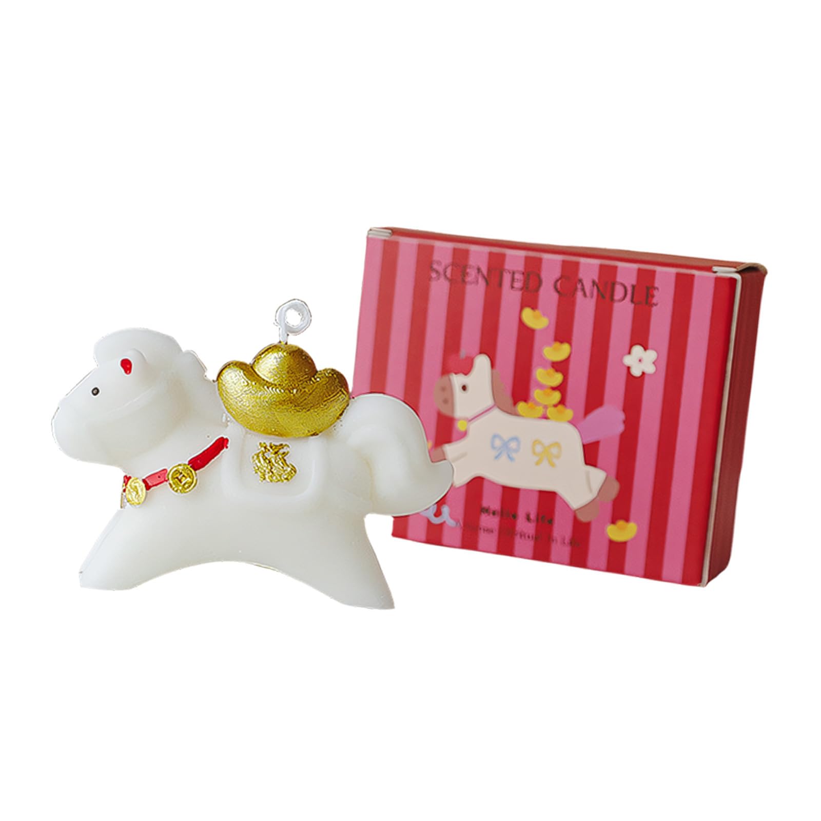 ZEPFJHE Handcrafted Candlewax Blend Horse Shaped for Gifting and Unwinding Bedroom Decoration