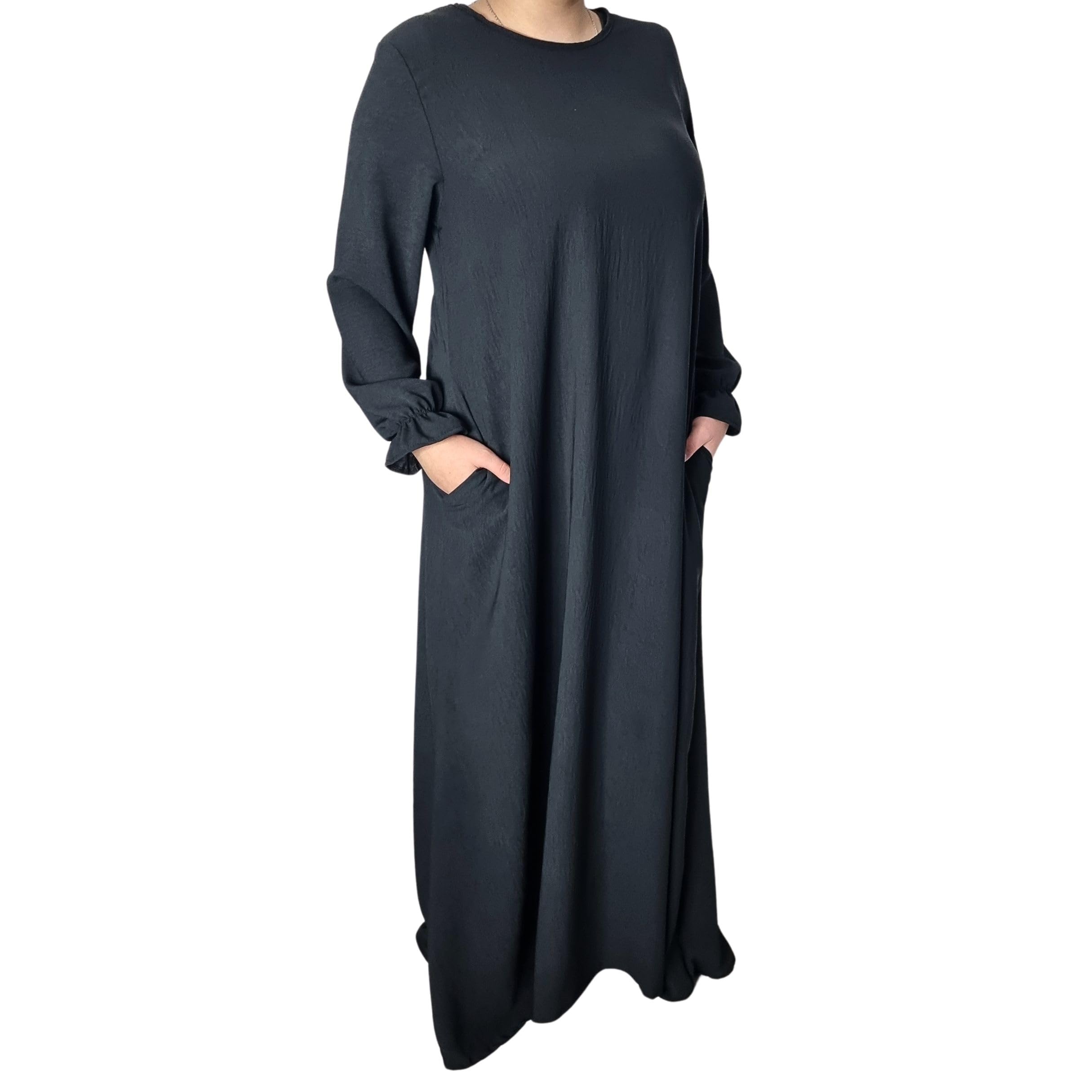 knee length dresses for ladies FINE BABY RIB KNIT