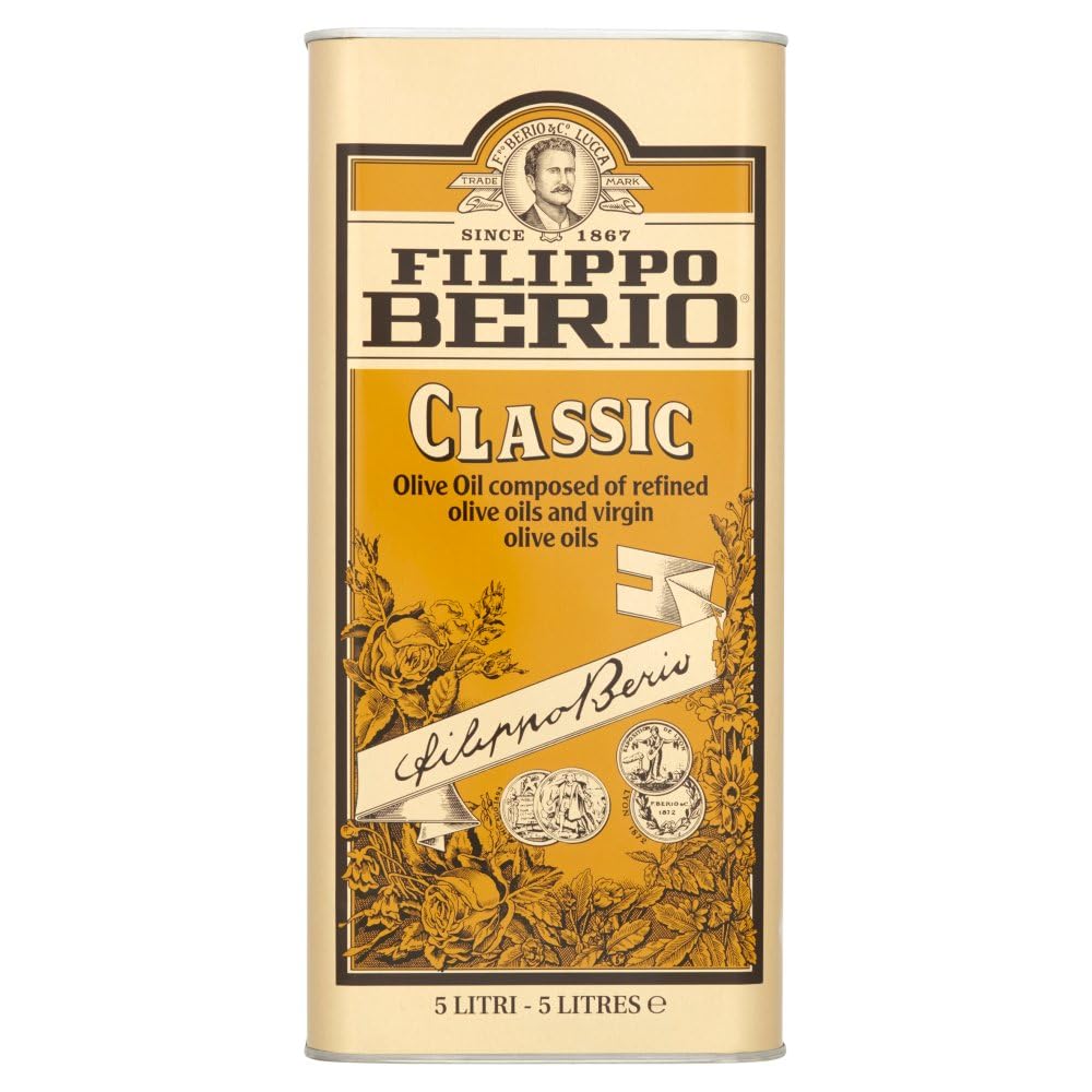 Filippo Berio Olive Oil, Classico, Large Tin (5 Litres)
