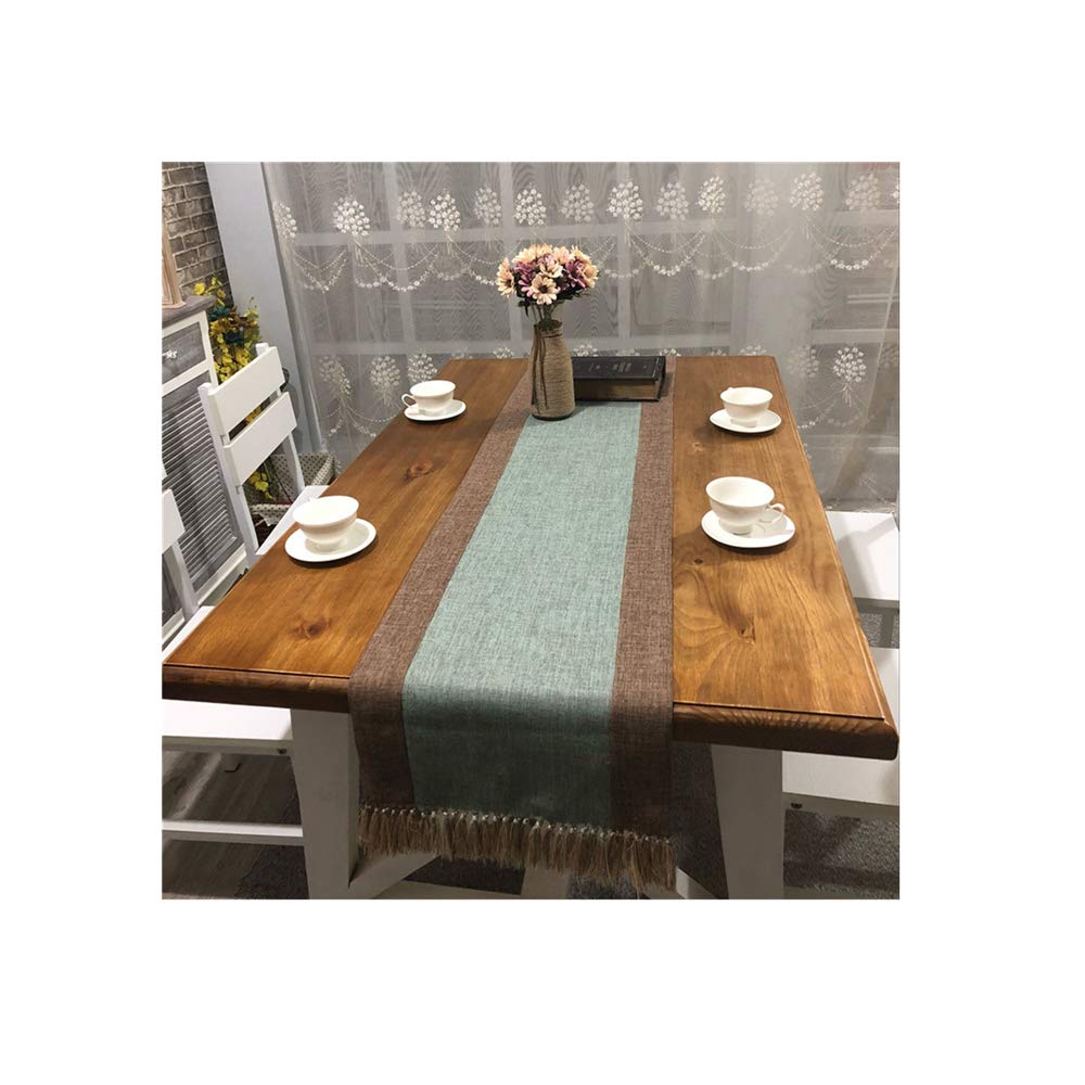 Chemin de table bleu clair 38 * 200cm pour sublimer un meuble nu