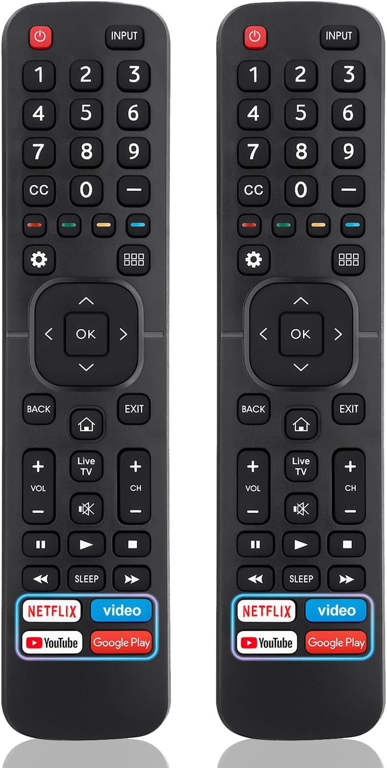 for Hisense-TV-Remote Replacement, Universal Remote Control for All Hisense Smart TVs【Pack of 2】