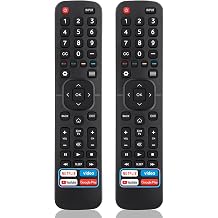 Replacement remote control for Hisense TV - Universal remote for all Hisense smart TVs 2-piece set