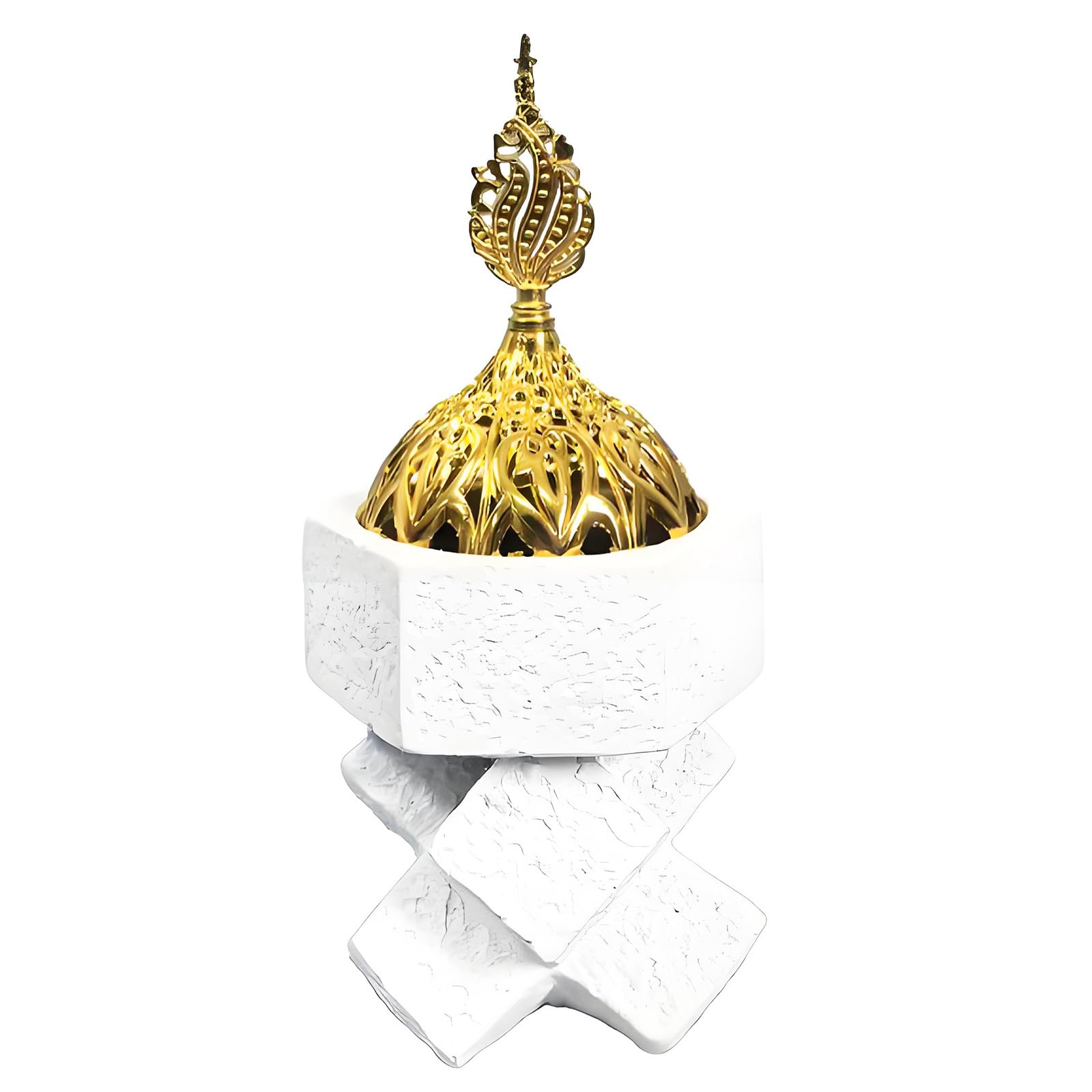 Tsophreniq Decorative Resin Incenses Diffuser with Artistic Crosses Shape Incenses Burners Ideal for Home Create Calm Atmospheres Offices Scent Stove
