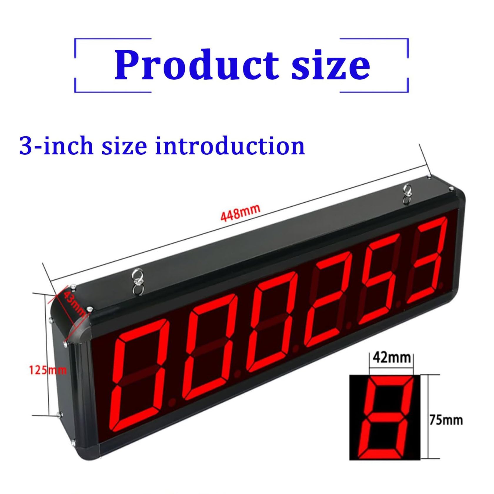 Compteur numérique, affichage LED à 6 chiffres, compteur jusqu'à 999999, distance d'induction réglable de 0 à 20 m