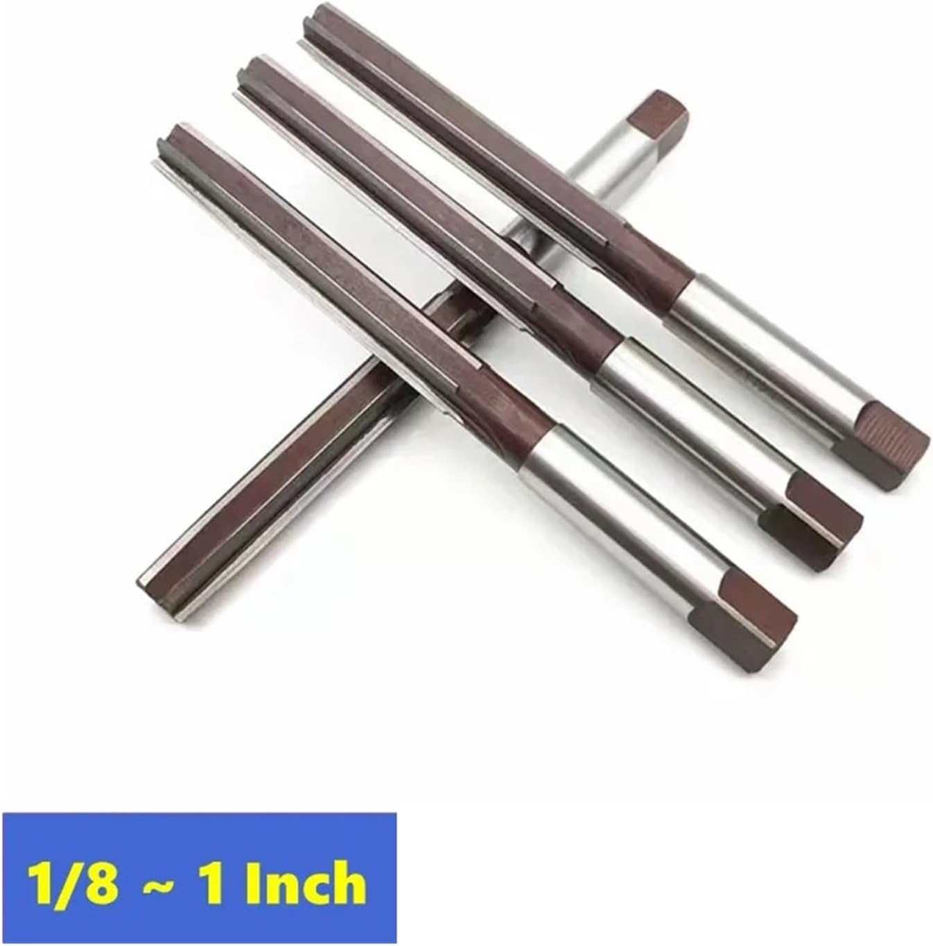 Hand Reamer 9SiCR White Steel Straight Shank Reamer 1/8 1/4 1/2 5/8 3/4 7/8 1 Inch, Used As A Tool for Manual Reaming(3I4)
