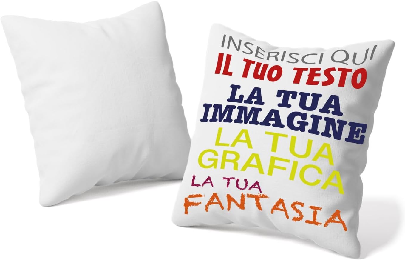 Cuscino nascita personalizzato con nome, data e peso ricamati a macchina