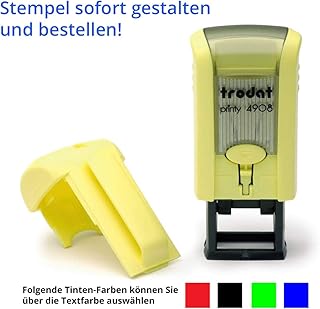 Trodat Printy 4908 - Sello (15 x 7 mm), color amarillo