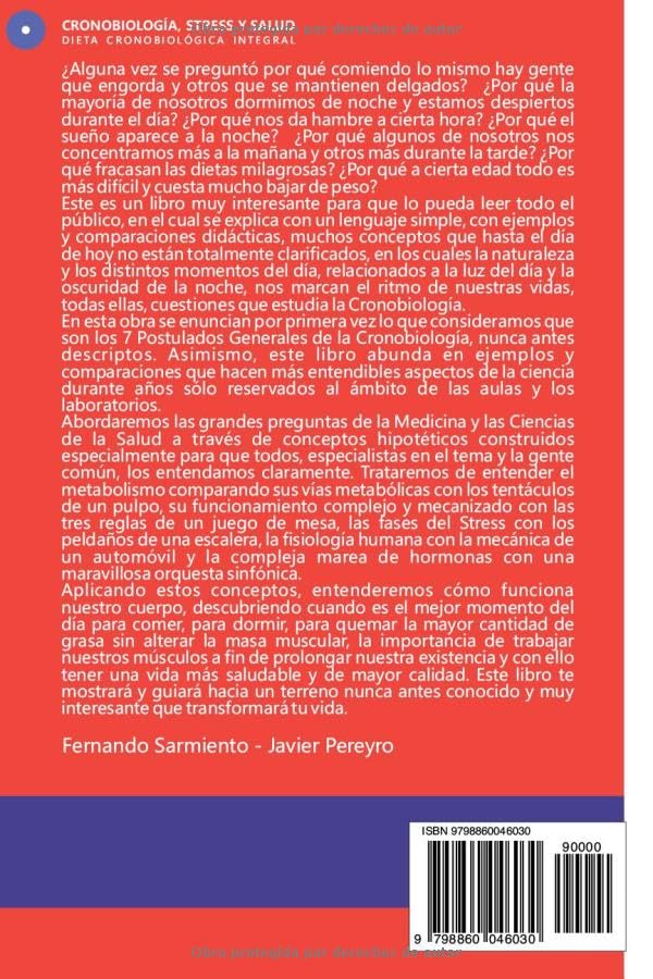 Miniatura 2 de CRONOBIOLOGÍA, STRESS Y SALUD DIETA CRONOBIOLÓGICA INTEGRAL (Spanish Edition)