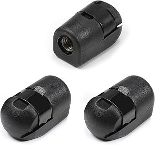 Jutagoss Gas Spring End Fitting M8 Female Hole Dia 8mm PA66A5 Steel for Applications Hoods and Canopies Black 3Pcs