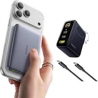Baseus Picogo Power Bank Ultra Slim 10,000mAh 27W Picogo 100W USB C Charger