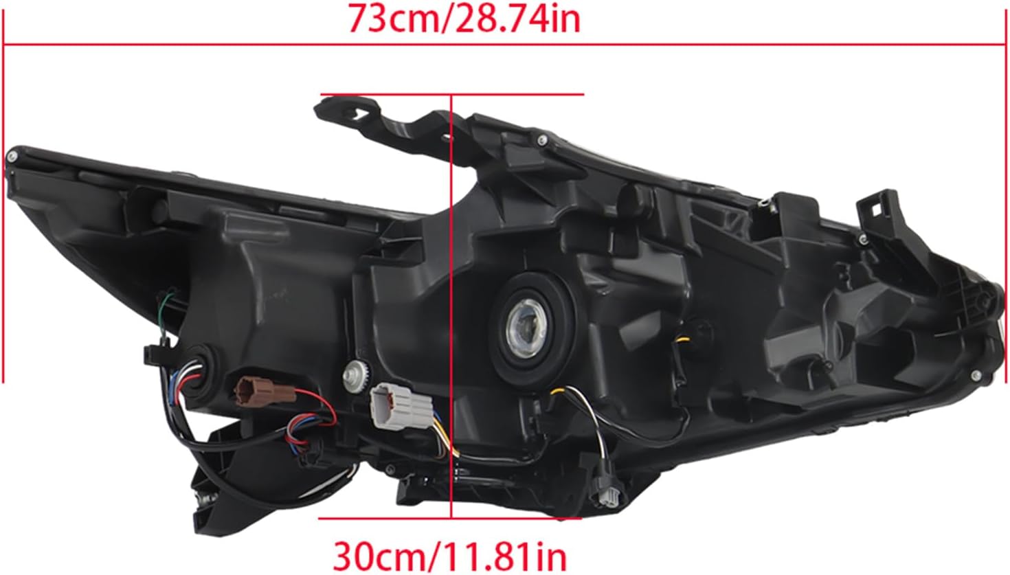 Headlight Assembly Left & Right Side Headlamp Clear Lens Replacement for 2016 2017 2018 Altima