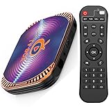 Android 11.0 TV Box 4GB RAM 64GB ROM TV Box MXIII X4 Amlogic S905X4 64-bit Quad Core with Dual Wi-Fi 2.4G/5.0G, BT 4.0/ 3D Ultra HD 8K/ H.265/ 1000M LAN/USB 3.0 Smart TV Box