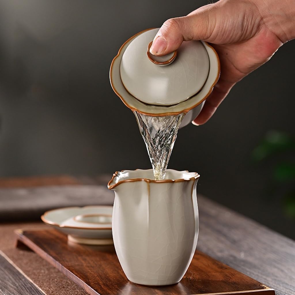 Tea Set Ceramic Covered Bowl Teacup