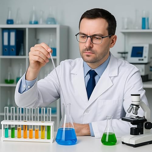 Miniatura 5 de Termómetro de laboratorio de uso general Duo Reading Termómetro líquido de vidrio de inmersión total para laboratorios, universidades de