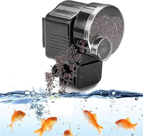 Miniatura 2 de Alimentador de alimentos para acuario, alimentador automático de alimentos para peces de acuario, dispensador automático de temporizador,