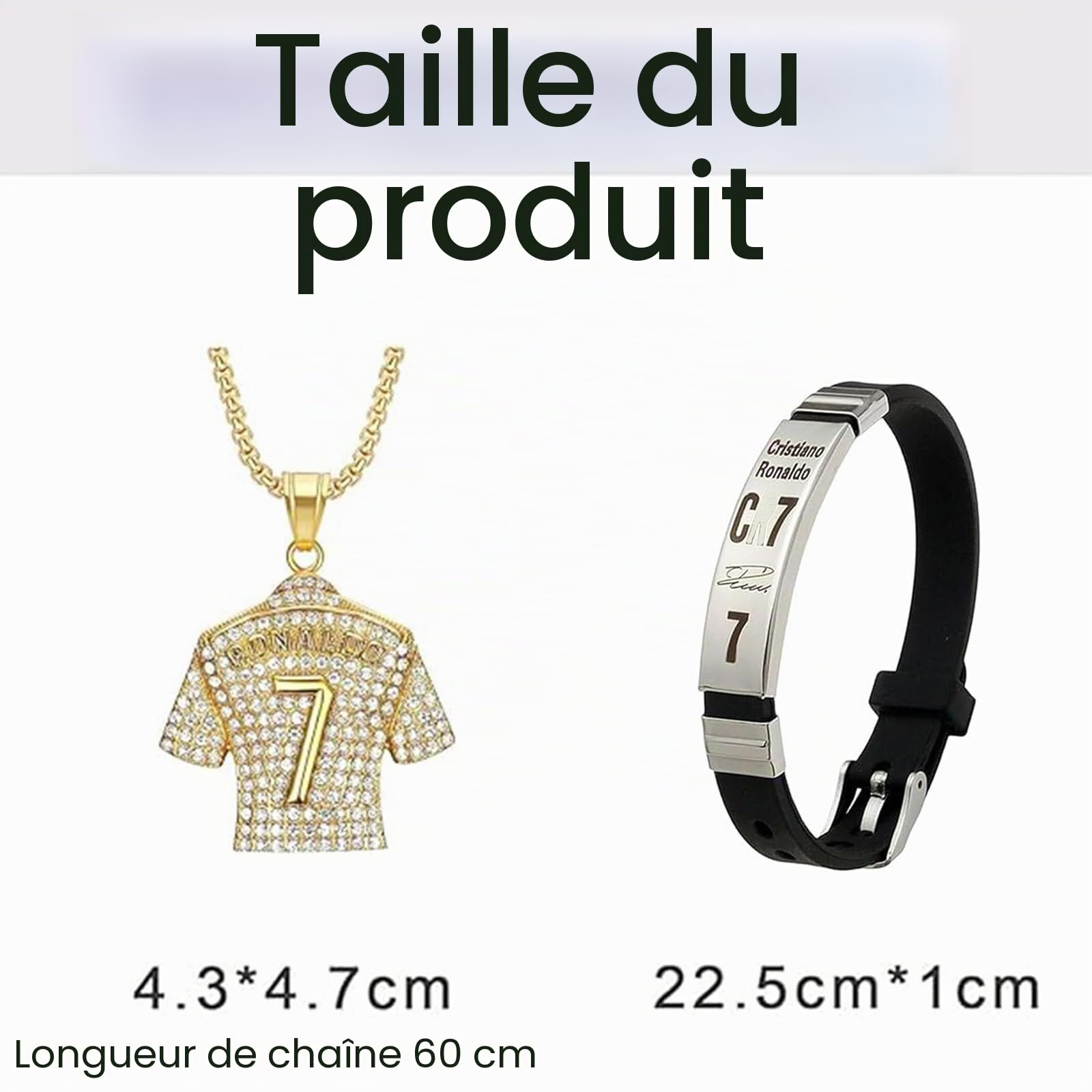 Ensemble collier et bracelet football, chaînes pour garçons, bracelet pour garçon, collier maillot, cadeaux pour les fans football, cadeau d'anniversaire