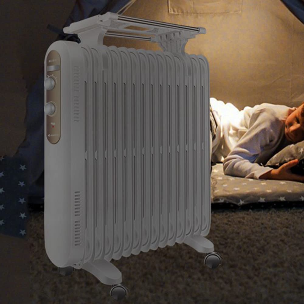 Nagrzewnica Olejowa, Chłodnica Olejowa Z Termostatem 3000w, Mobilna Nagrzewnica Elektryczna 17 żeber, Energooszczędna, Z Zabezpieczeniem Przed Przegrzaniem,220V