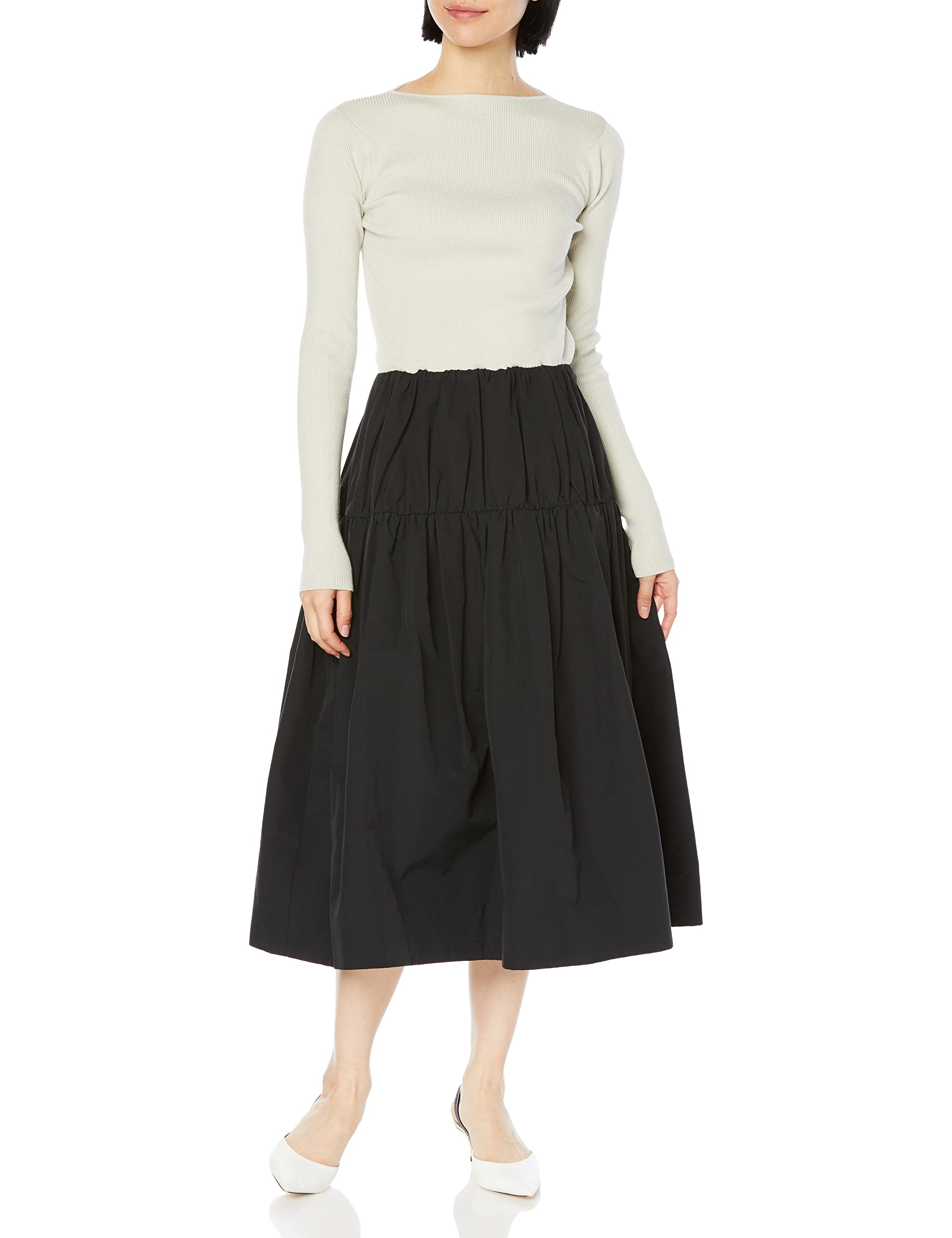 【こちび】新品/Mila Owen ドッキングロングジレ　チュール　M こちび】新品/Mila Owen ドッキングロングジレ チュール M 2024