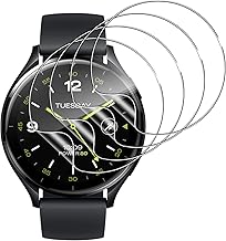 Aerku Screen Protector for Xiaomi Watch 2, HD High Sensitivity Scratch Resistant Tempered Glass with Positioning Aid for Installation – 4 Pieces