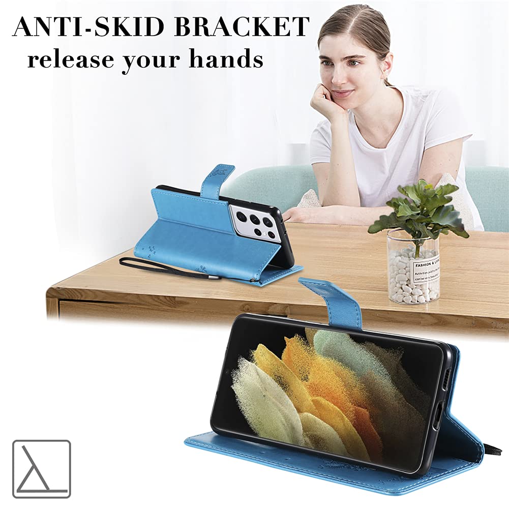 SATURCASE Case For OPPO Find X5 Lite/Reno 7 5G, Cool Tiger Embossing PU Leather Flip Dual Magnet Wallet Stand Card Slots Protective Cover For OPPO - View #4