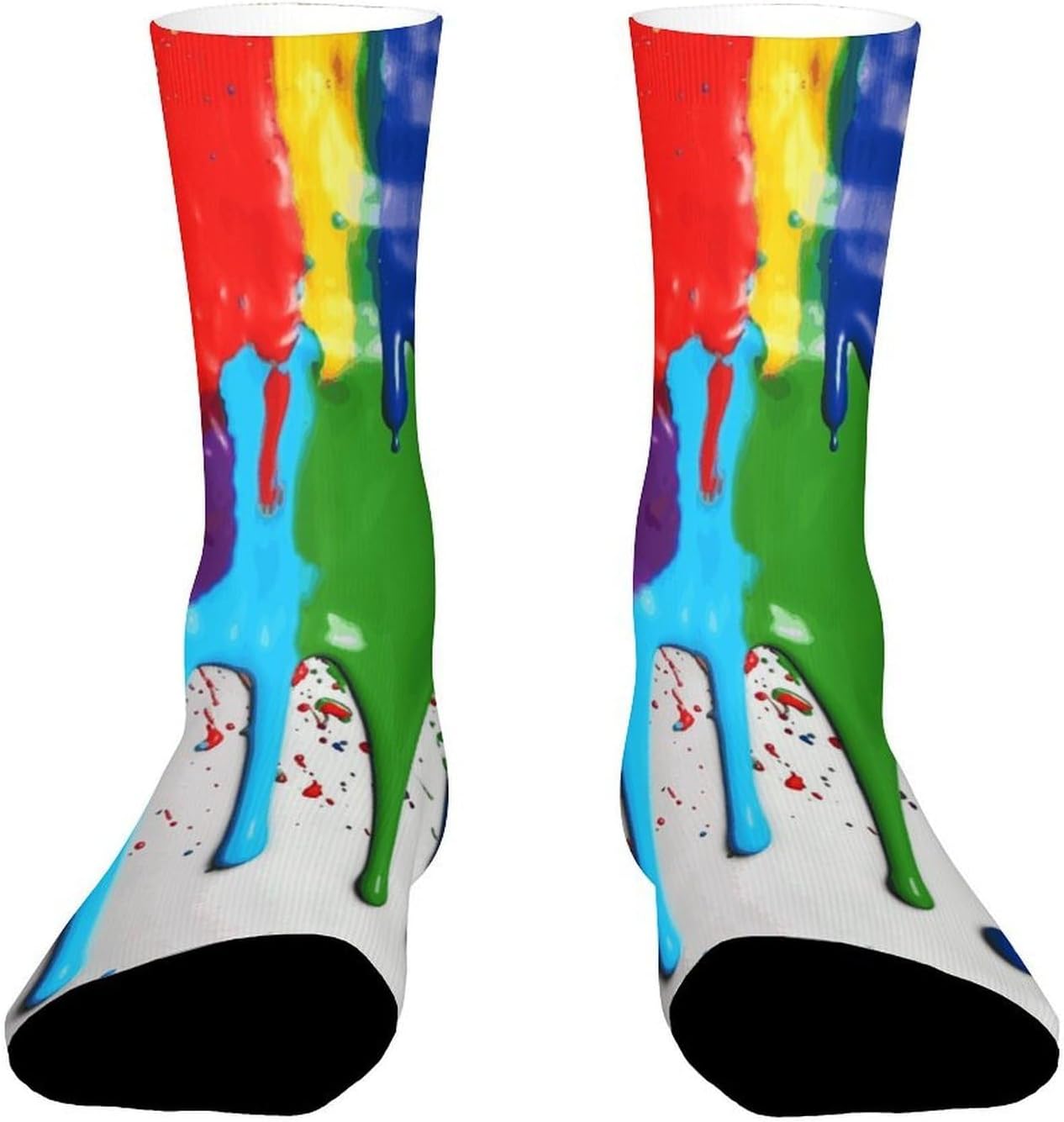 Breathable Sports Socks, Moisture Wicking, Lightweight Crew Socks