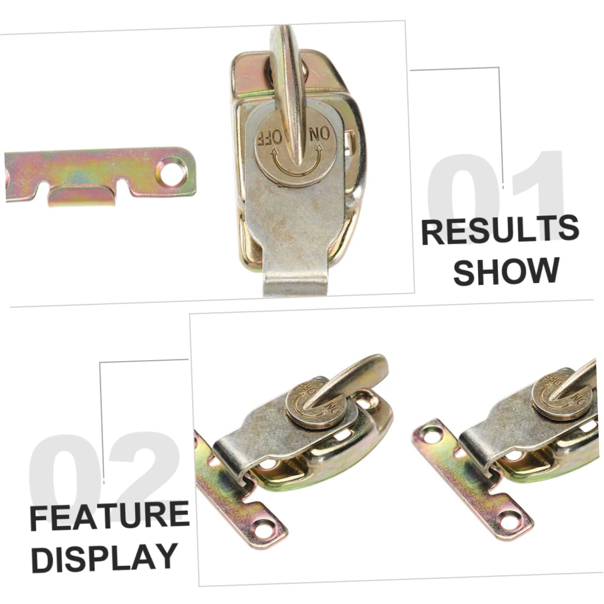 Angoily 2pièces Verrou De Table Fer Loquet Connecteur For Tables Salle à Manger Serrure Pratique Pour à Rabat Accessoires De Fixation Robustes