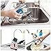 Sink Cat Dish Sponge Scrubber for Washing Dishes Dishwashing Cloth Scrubber Pack of 4 (BluePink Set)