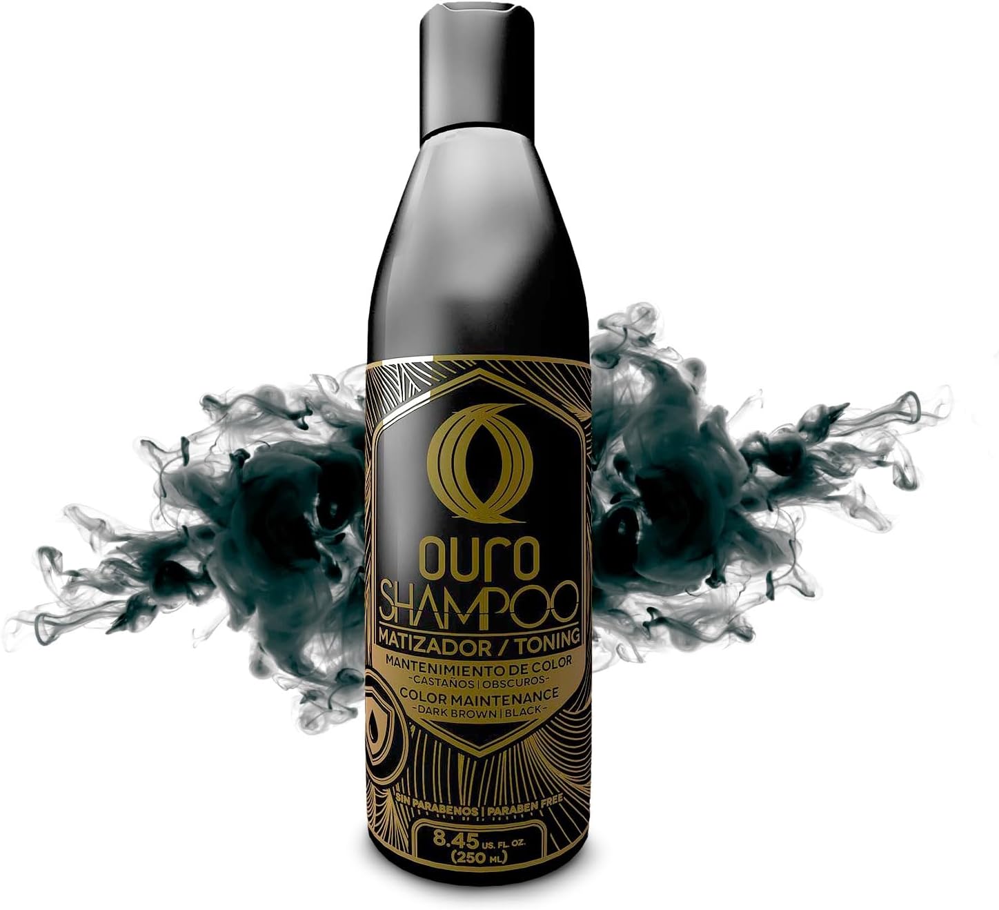 Color-Enhancing Shampoo for Dark Brown & Black Hair – Neutralizes Yellow Tones, Boosts Shine & Intensity, Revitalizes Gray Hair, Protects Color, Use 2-3x Weekly for Best Results (8.45OZ)