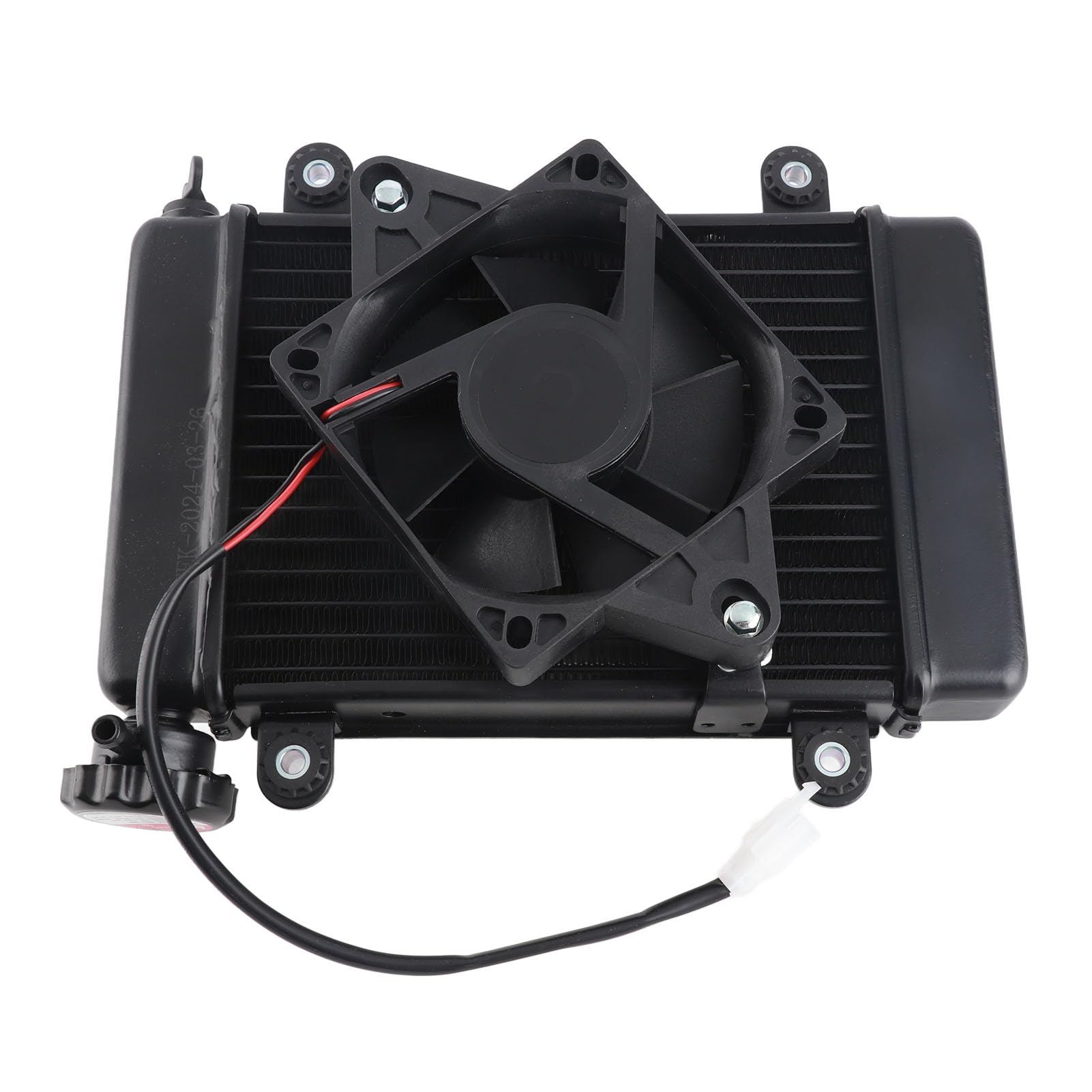 Drfeify Chłodzona wodą Chłodnica Chłodnicy z Wentylatorem Wentylator Chłodnicy ze Stopu Metalu 270 Mm 2-pinowe Rozpraszanie Ciepła Łatwa Instalacja dla 150 Cm3 250 Cm3 Pit Quad Dirt Bike ATV