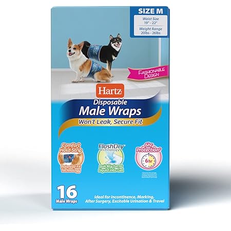 vet's best comfort fit disposable male wrap