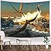 Ulticool - Dinosaures Volants Oiseaux Reptiles - Tapisserie murale - 200x150 cm - Grande tapisserie - Poster Décoration Figurines de jeu Rocks Jurassic World – Dino Robe – Accessoire