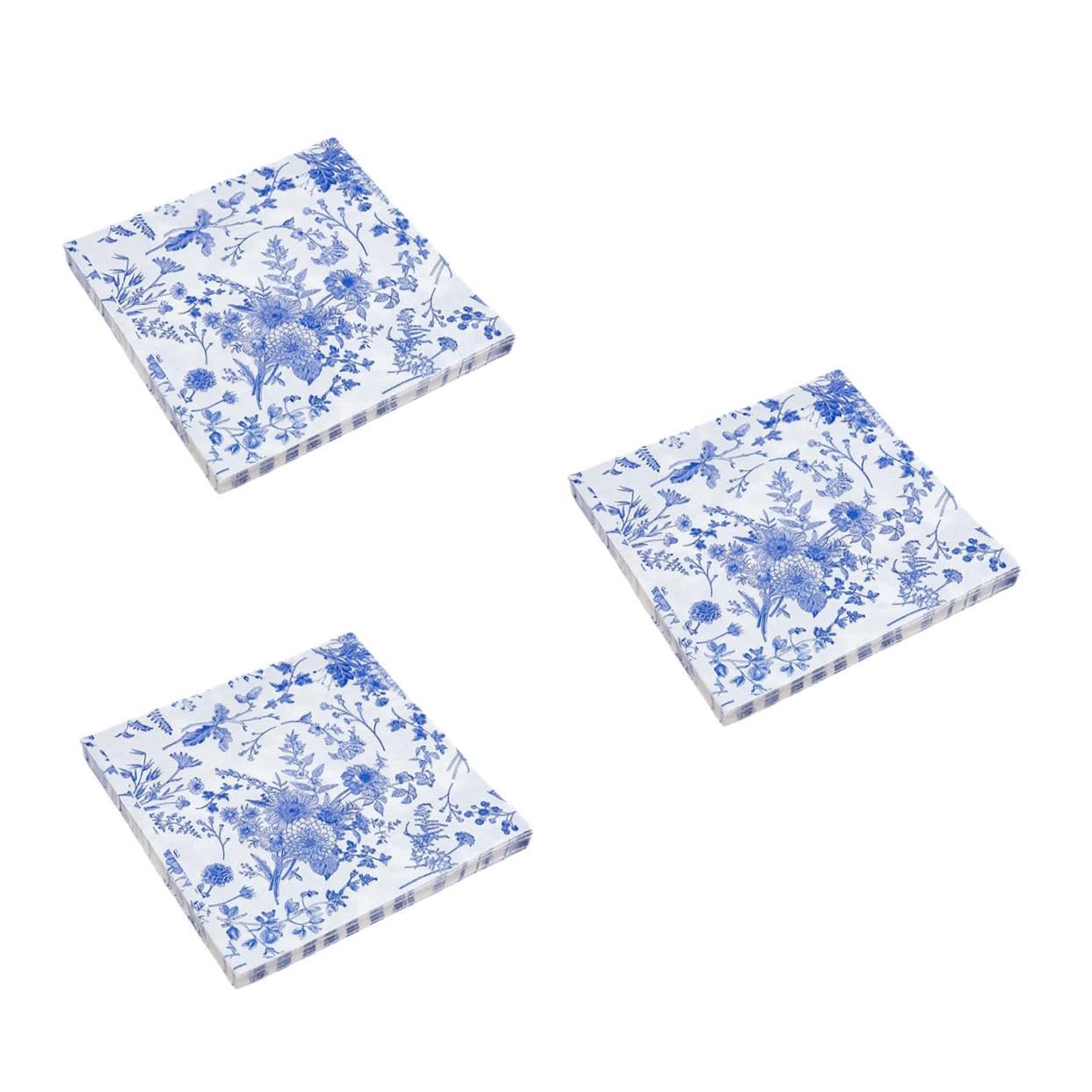 Beaupretty 3 Series Servilletas Desechables Decorativas Con Estampado Floral Elegantes Servilletas Para Fiestas Bodas Y Banquetes Para Uso Hogar Y Restaurantes 100 Piezas*3