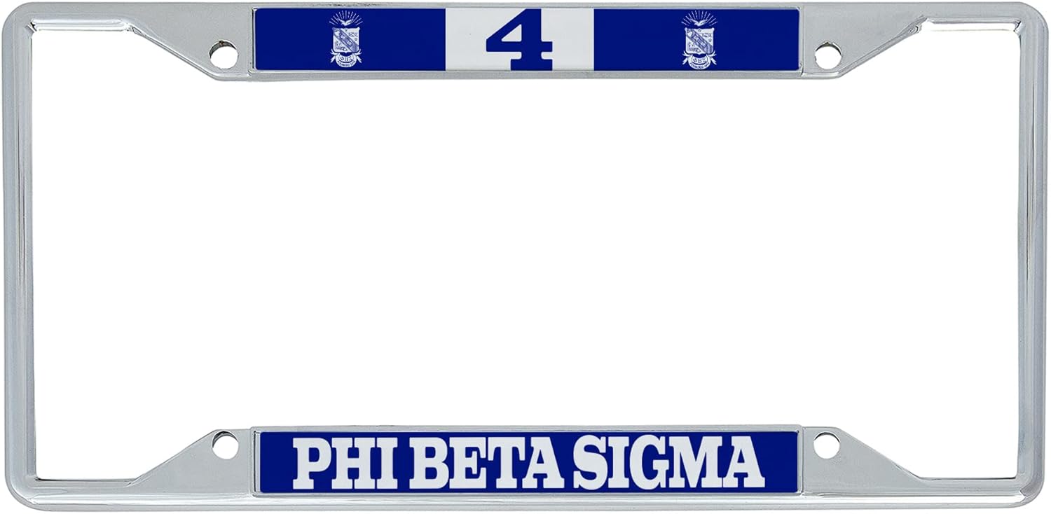 Desert Cactus Phi Beta Sigma Car Accessories Sigmas Metal License Plate Frame and Tag Holder for Front or Rear of Vehicle (#4 Frame) - Image 2