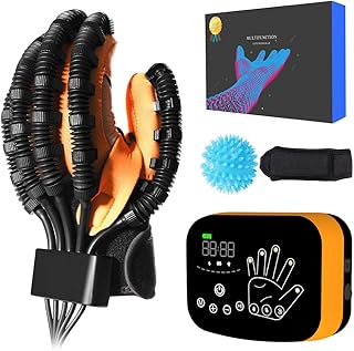 OMMQ 2024新登場 リハビリテーションロボットグローブ リハビリ用ロボット 電気リハビリ用ロボット手袋 手/指のリハビリ訓練 手用リハビリ訓練グッズ 指用リハビリ訓練ロボット 手用リハビリ訓練 指のストレッチ体操 指用リハビリ訓練 男女兼用 (右M)