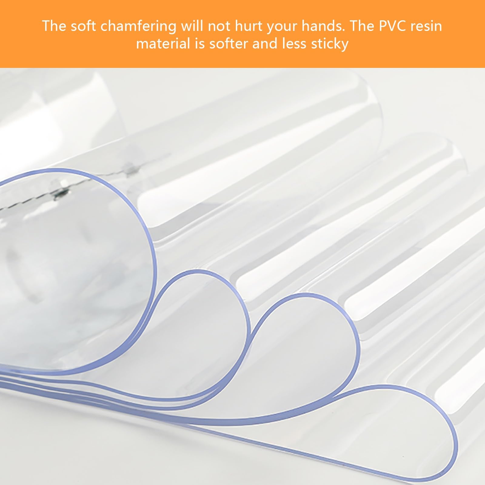 Rideau à Lanières PVC Rideau industriel à lanières Épaisseur 2,8 mm Isolant Rideau de Porte lanieres Grande transparence Facile à installer Convient à une utilisation intérieure et extérieure(