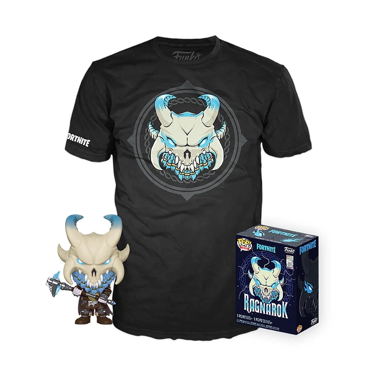 Funko - Fortnite Ragnarok Exclusive Pop & Tee Figure Set, Multicoloured (136831), Multicolor