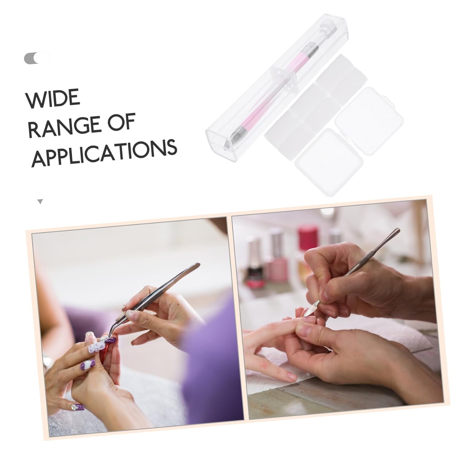 1set Rhinestone Picker Dotting Pen Kit Refillable Wax Pencil for Nail Art Ergonomic Design for Easy Rhinestone Placement Natural Nails