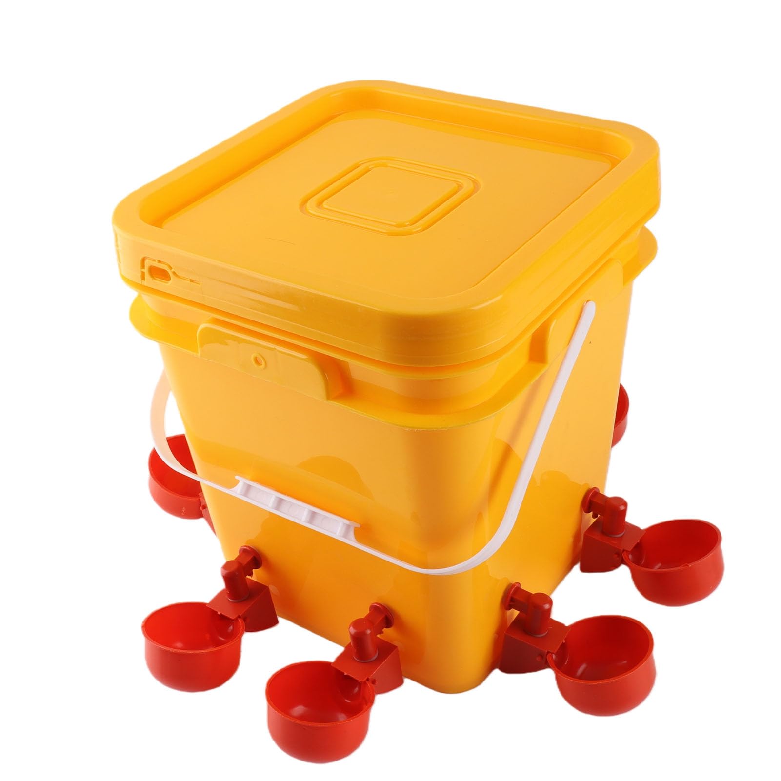 Bebedero Automático para Pollos con Barril de Mano de 12 litros, Equipo para Beber Aves de Corral para Pato Ganso, Bebederos para Pollos, Kit de Alimentador de Agua para
