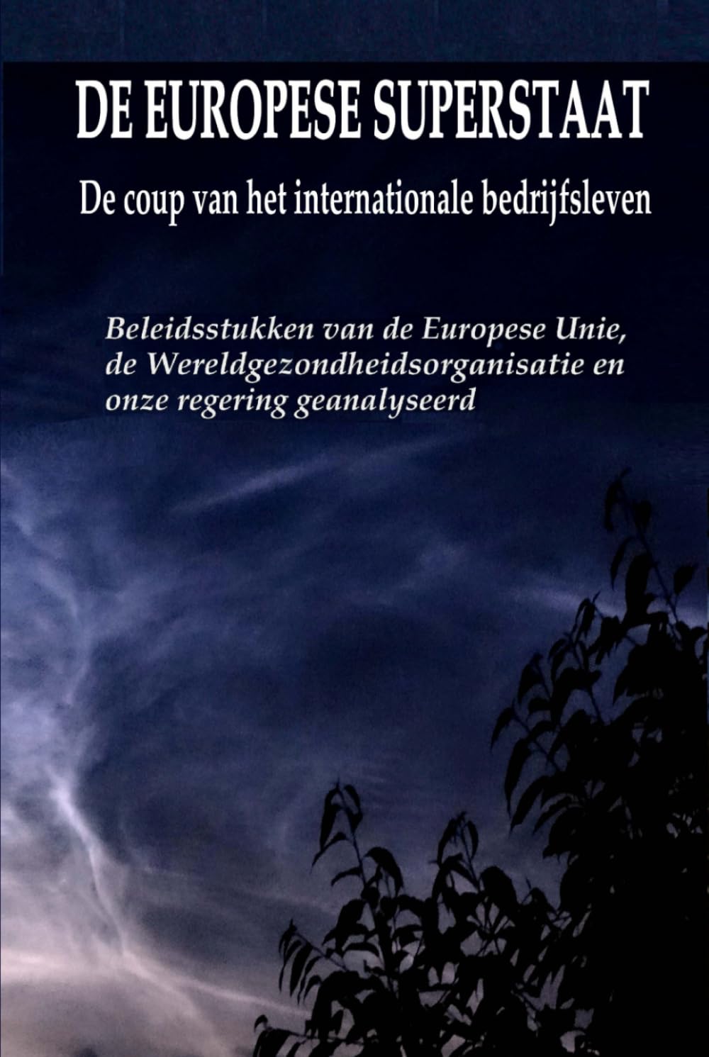 DE EUROPESE SUPERSTAAT - DE COUP VAN HET INTERNATIONALE BEDRIJFSLEVEN: Beleidsstukken van de Europese Unie, de Wereldgezondheidsorganisatie en onze regering geanalyseerd (Dutch Edition)