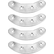 3 Pairs Metal Heel PlatesSole Repair Kit Iron Sole Protectors Anti-Wear Pads - Shoes Heel Taps Tips Repair Pad with Screw Nails for Shoes and Boot for Outdoor Hiking Easy DIY Installation
