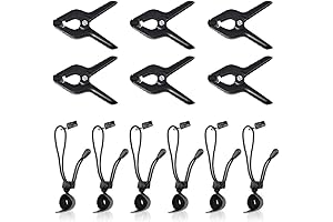 12-Pack Backdrop Clamps and Photography Accessory Kit