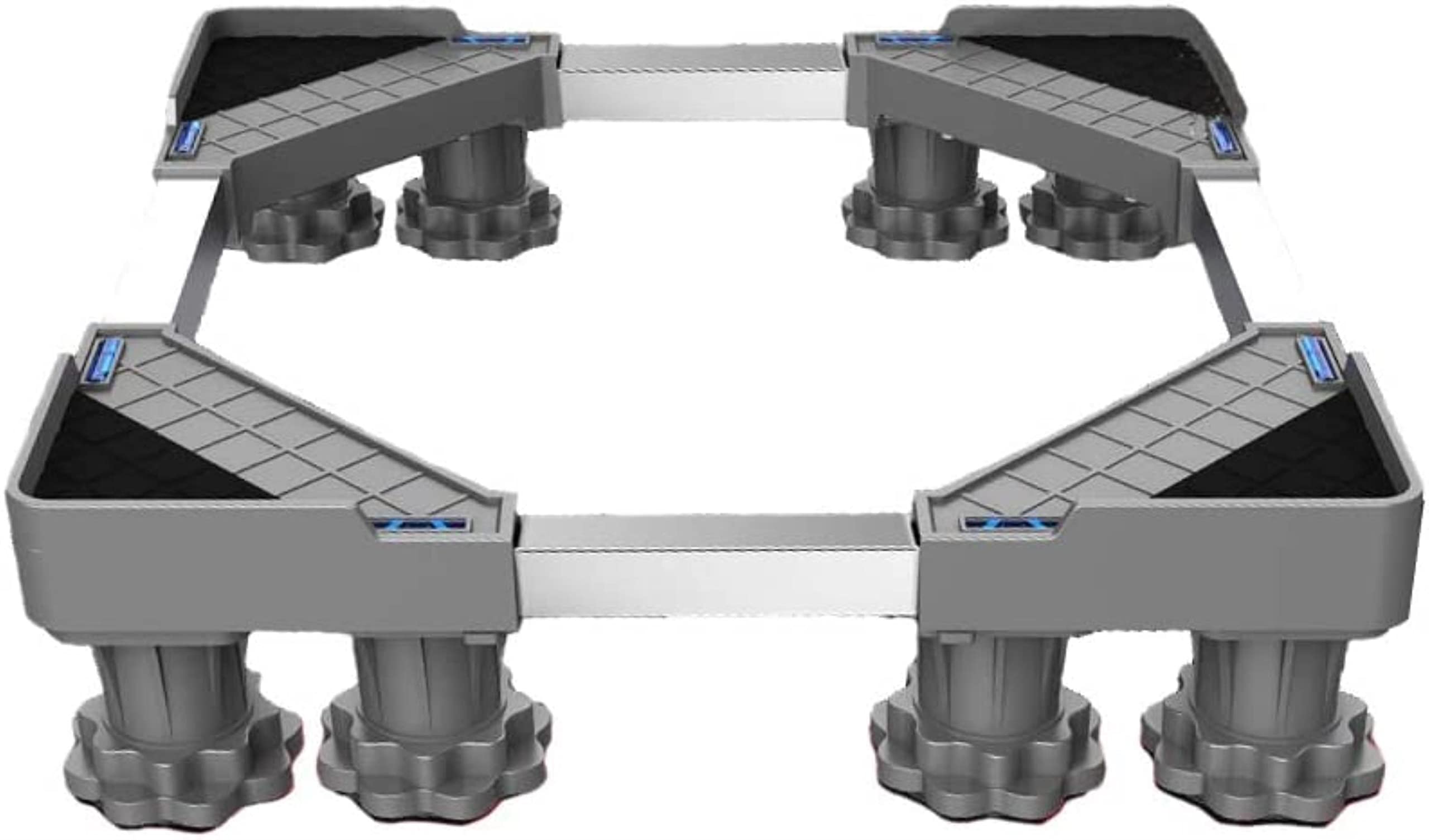 Base para Lavadora, Soporte de Base para Lavadora, Resistente, 4 Patas, Ajustable, para refrigerador, 50-75 cm, antivibración, para Secadora, lavavajillas, 8 Patas.