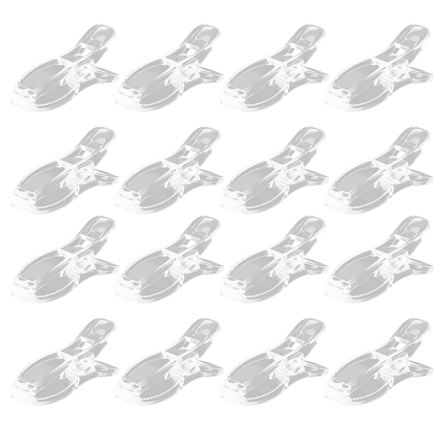 12 Transparent Vertical Blind Clips for Curtains Fabric and DIY Crafts